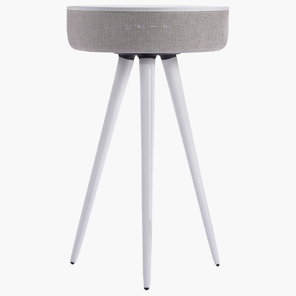 TouchDown Audio - Designer Speaker Table (Walnut) - TouchDown Charging