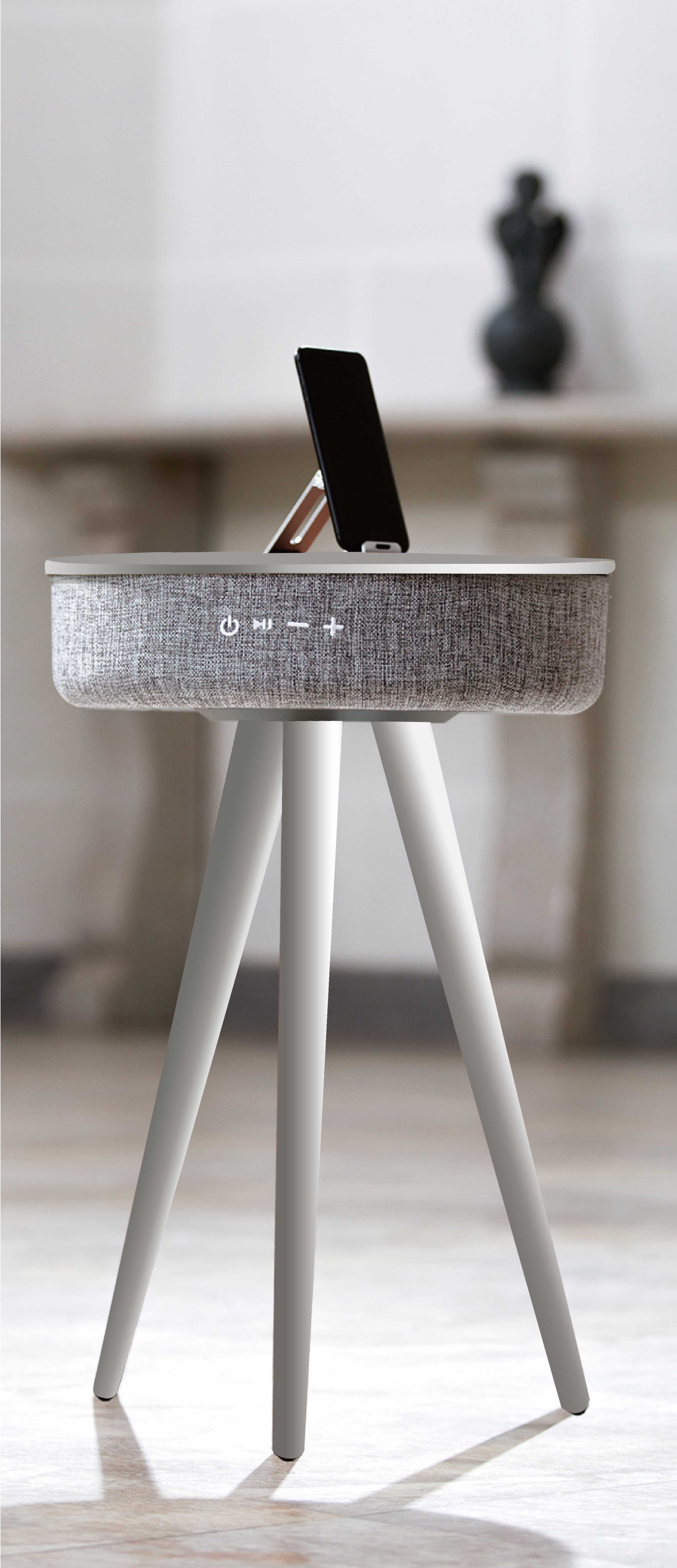 Livtab Table basse intelligente avec réfrigérateur, charge sans fil et haut-parleurs Livtab Table basse intelligente avec réfrigérateur, charge sans fil et haut-parleurs