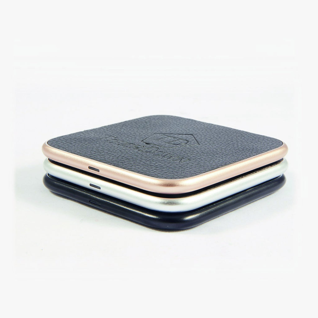 Leather Charging Pad - Business Edition - Silver - TouchDown Charging