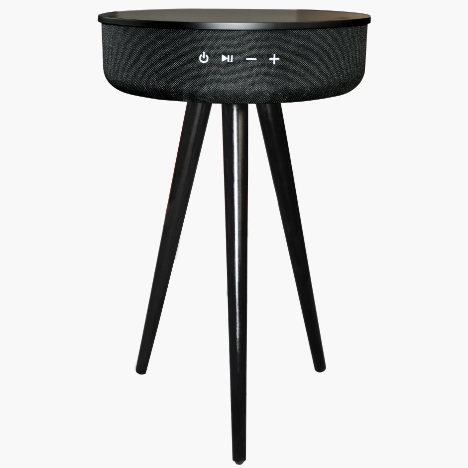 Audio Table Design TouchDown Audio - Designer Speaker Table (White) - TouchDown Charging